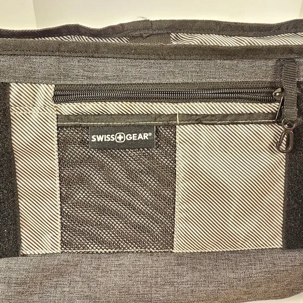 SwissGear Gray Messenger Bag Laptop Shoulder Bag Crossbody 15” Travel Work